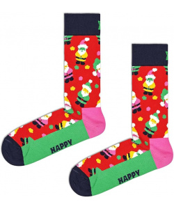 Skarpetki HAPPY SOCKS Santa Świąteczne SAN01-4400