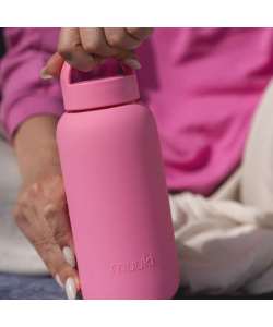 Butelka MUUKI na wodę motywacyjna Daily Bottle 720 ml - Flamingo Pink