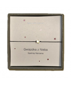 Bransoletka Gwiazdka z Nieba Make a Wish Colletion Gold&Black